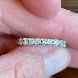 White gold Wedding band